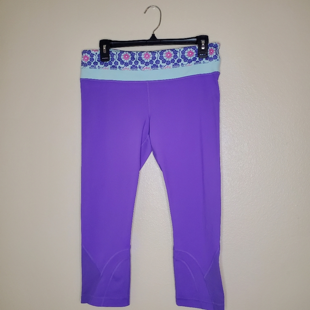 Lululemon Run Inspire Crop Leggings Purple‎ Size 10